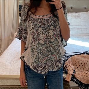 Free People Knit Poncho Sweater